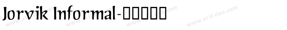 Jorvik Informal字体转换